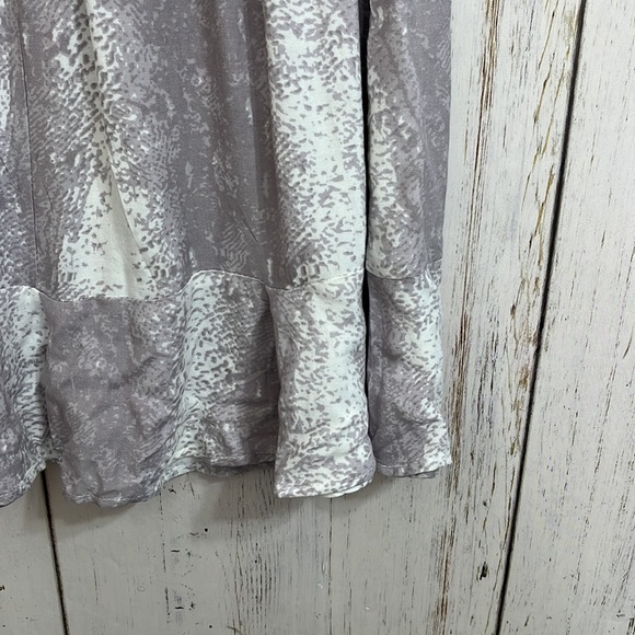 Sim & Sam Snakeskin Ruffle Mini Wrap Skirt - Picture 7 of 10